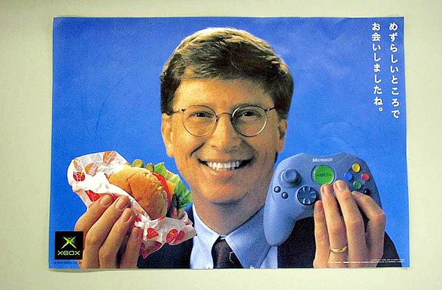 bill gates tiếp thị Xbox Nhật Bản